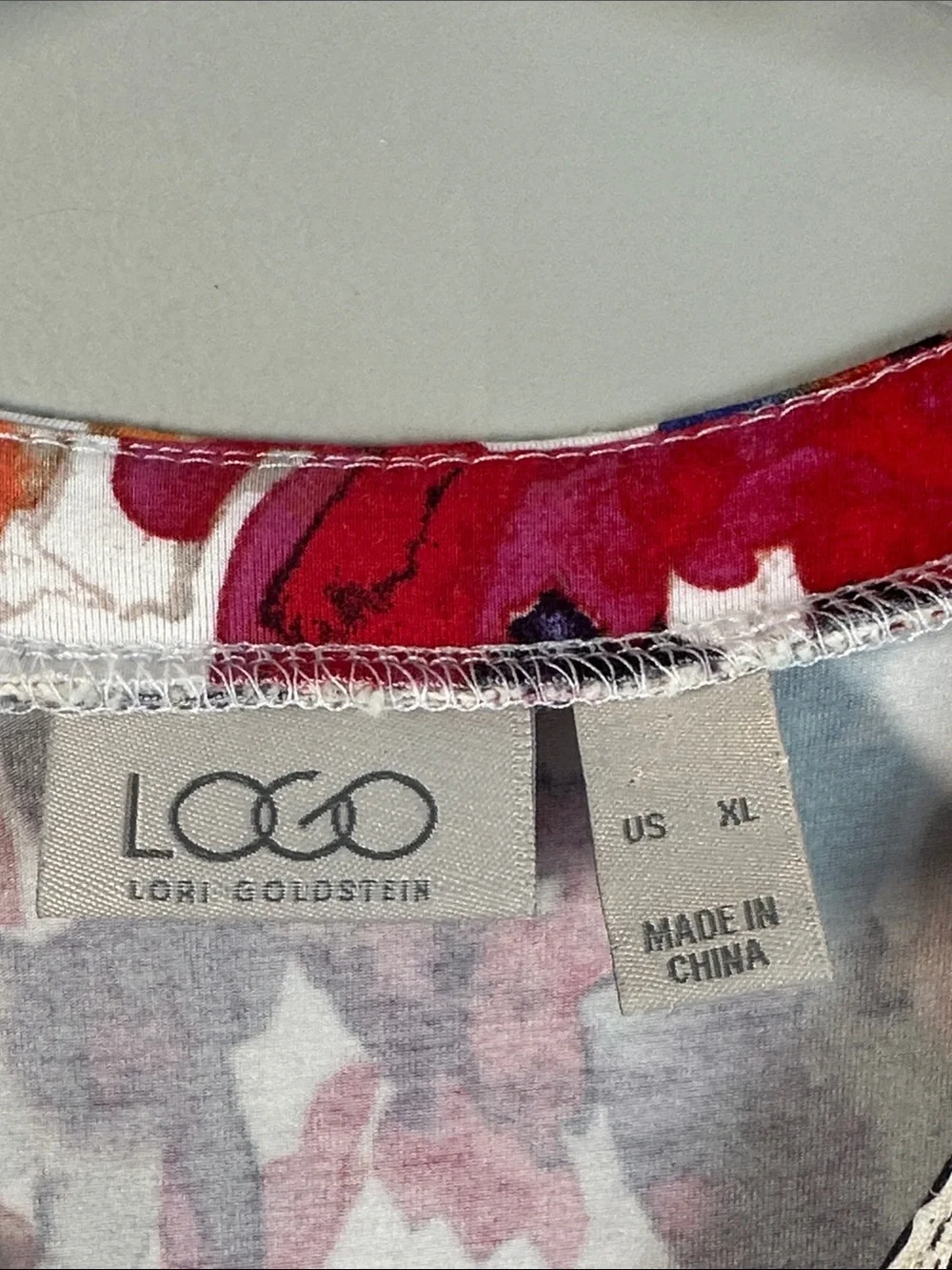Logo by Lori Goldstein Floral Printed Cardigan Ruffles Lace Size XL